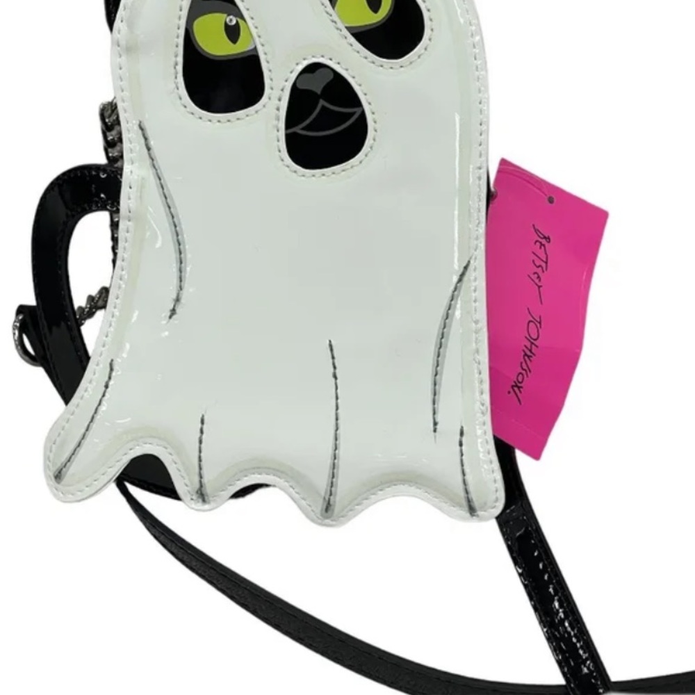 New Betsey Johnson Glow In The Dark Cat Ghost Purse ~ Viral TikTok - Picture 9 of 11